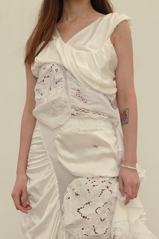 CAROLINE HU blended collar top ss21tl02